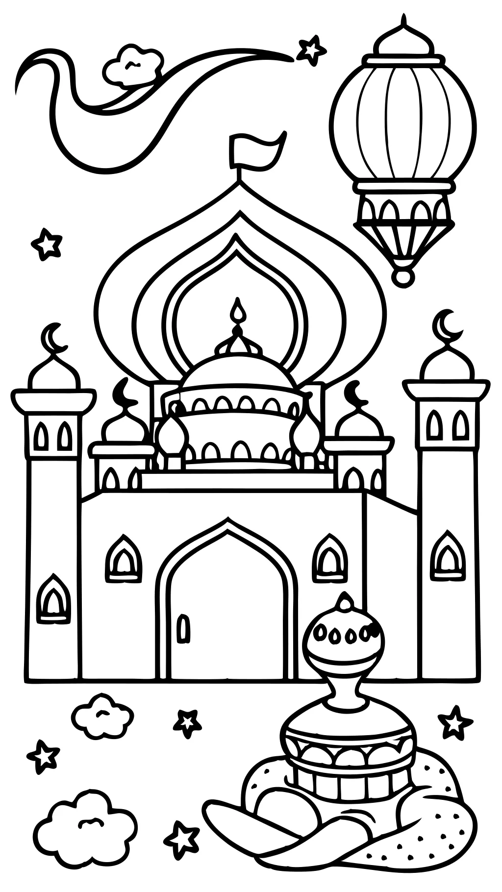 coloring pages aladdin